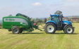 Wolds contracting with Round baler at Acklam
