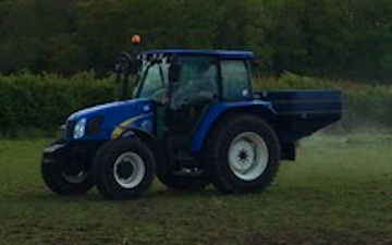 Bradley goss paddock & agri services with Fertiliser application at West Wickham