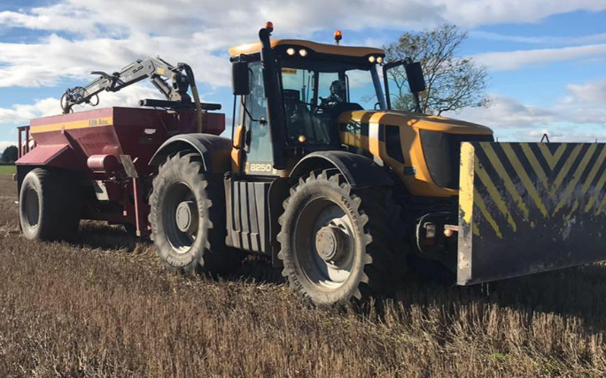 Lime spreading with gps - Murray brown & son