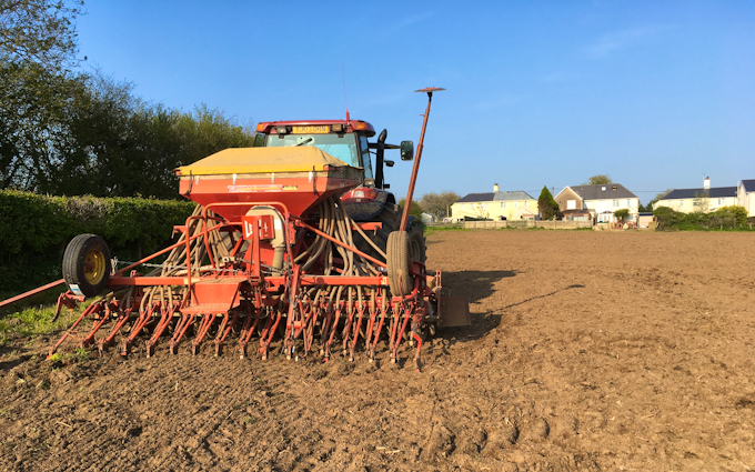 D popham contracting  with Power harrow at Hensol