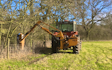 Oxfordshire's agricultural services with Hedge cutter at Boars Hill