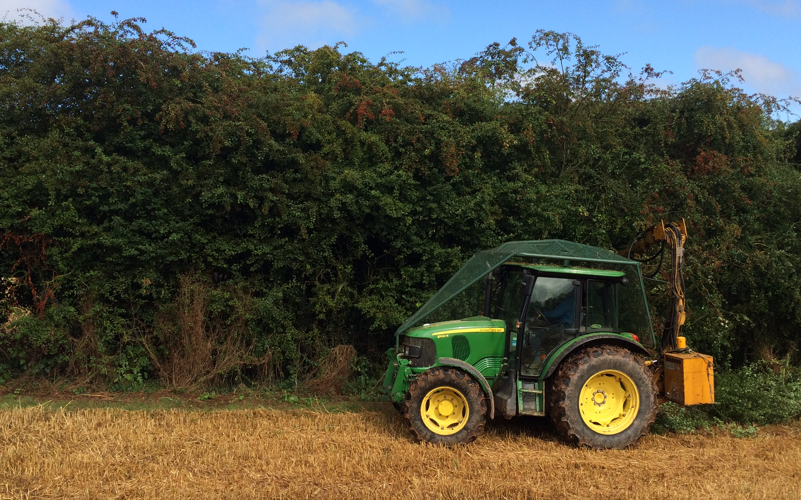 A e beaumont & son with Hedge cutter at Suckley
