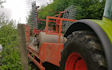 A.d.s agricultural contractors  with Low loader at Muddiford