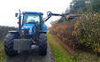 P.r, j.m & s.r houlston agricultural contractors with Hedge cutter at Glaisdale