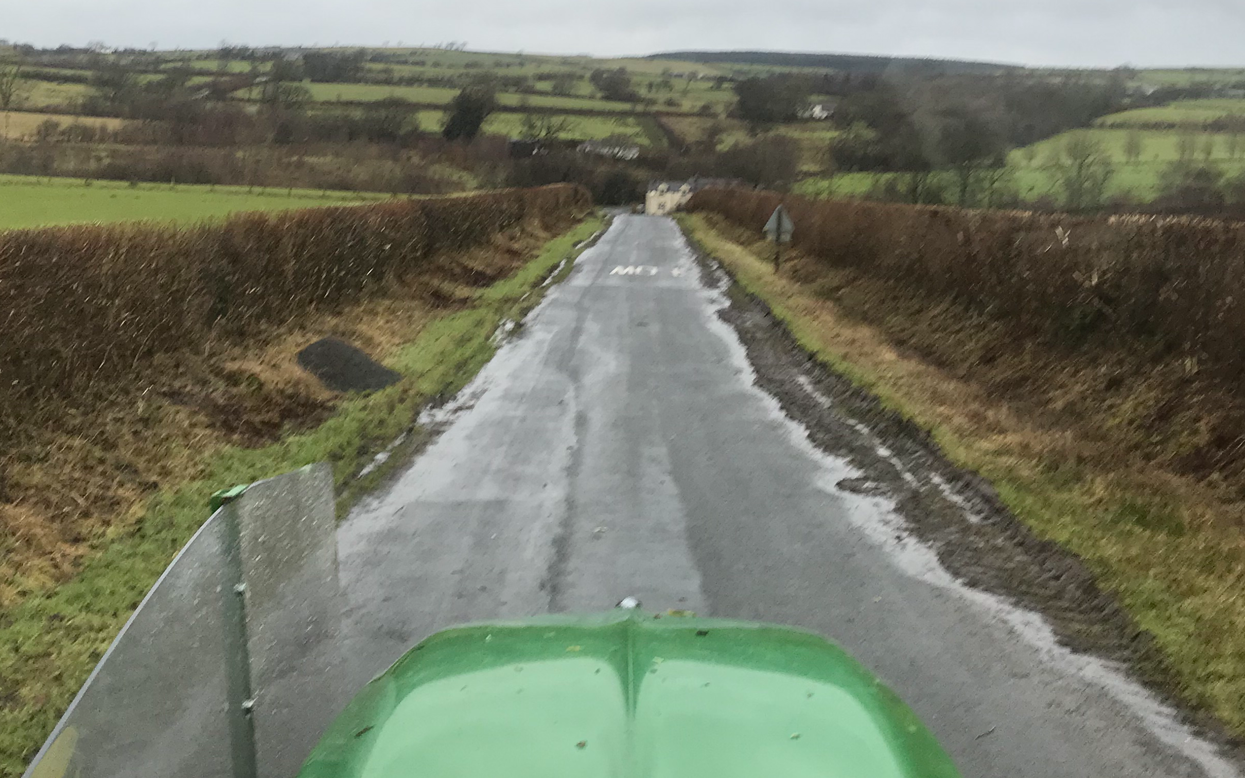 Lawson agri with Hedge cutter at Lorne Street