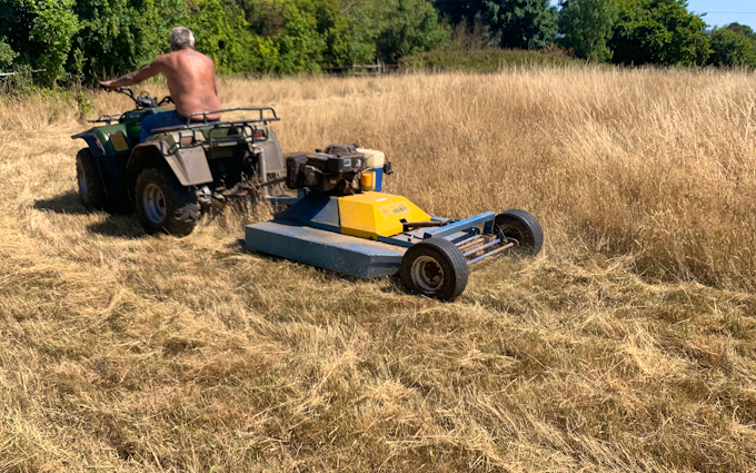 Kirby contracting  with Verge/flail Mower at Starcross