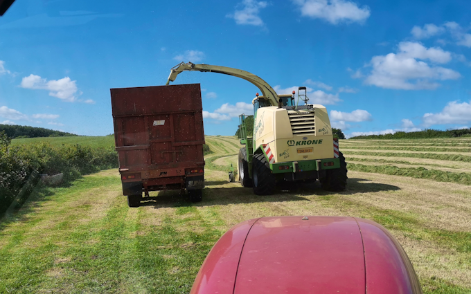 Westbrook agri with Forage harvester at United Kingdom