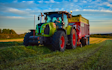 Jd fowles & partners  with Forage harvester at United Kingdom