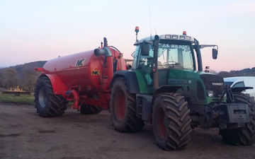 J.s.wilson with Slurry spreader/injector at Aiketgate