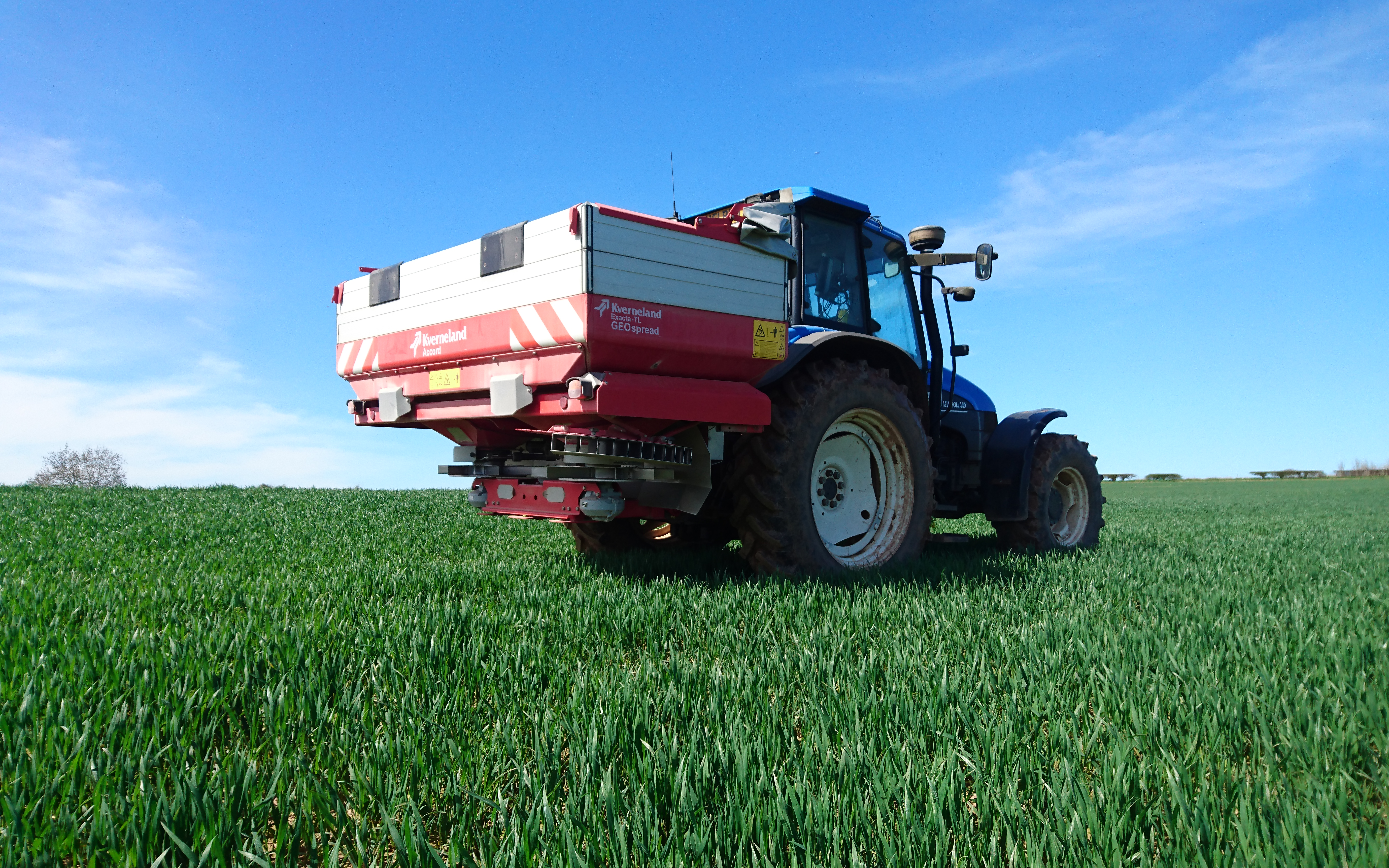 Oakfield contracting with Fertiliser application at United Kingdom