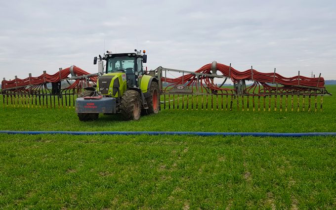 A&s eggleston with Manure/waste spreader at United Kingdom