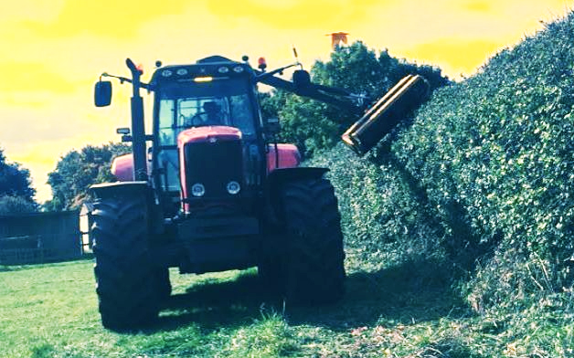 Marriott's contracting  with Hedge cutter at United Kingdom