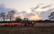 Charlbury farms ltd with Disc harrow at Swindon
