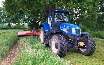 J & a agri services with Verge/flail Mower at Staplecross