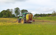 Belsham farming with Tractor-mounted sprayer at United Kingdom