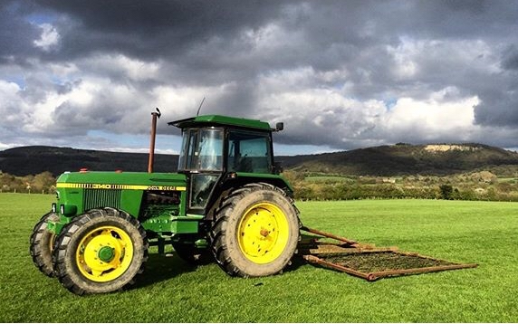 Beckfield estates  with Chain harrow at Kilburn