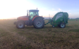 Bleeker ag services with Round baler at Otaio