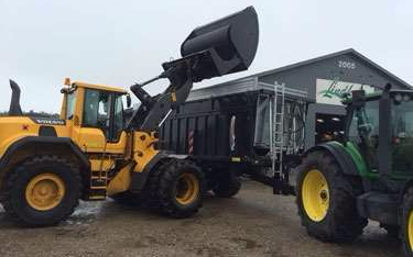 Lindholm maskinstation med Gummiged ved Toftlund