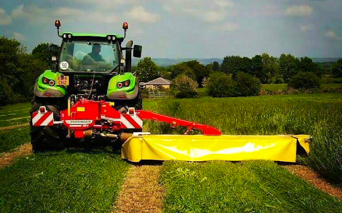 Belsham farming with Mower at Brenchley