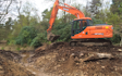 Askew forestry with Excavator at Lawkland