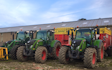 Bowen contractors with Forage harvester at Acton Scott