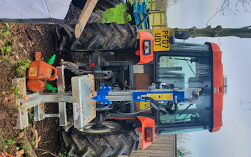 Acc contracting with Log splitter at Bramley