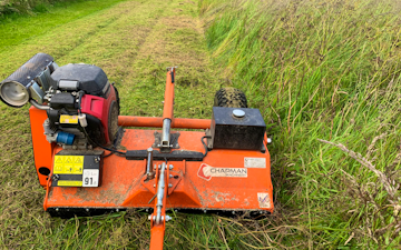 Chapman outdoor solutions ltd with Verge/flail Mower at Pitmedden