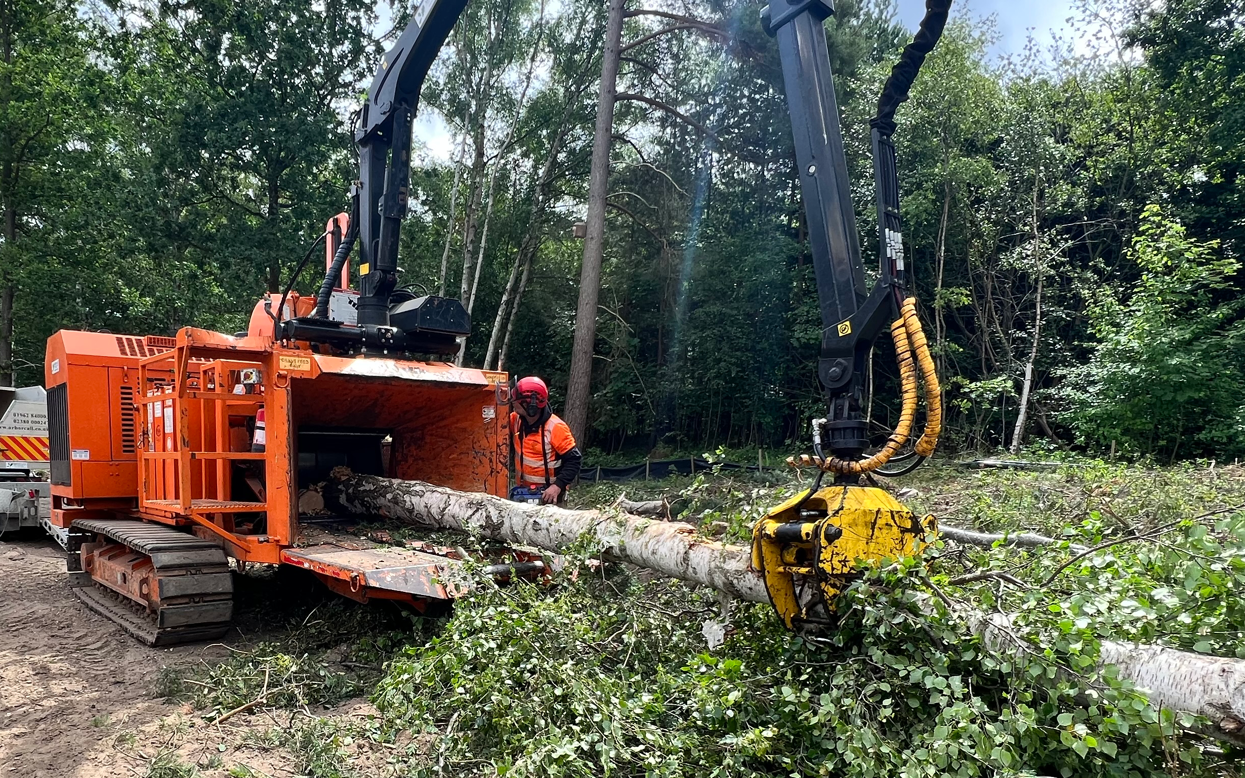 J.woodman & sons   with Wood chipper at Turner Avenue