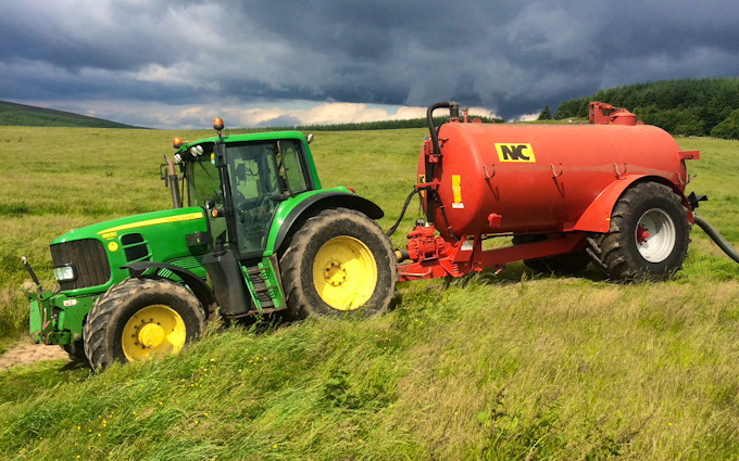J mcleish slurry contracts  with Slurry spreader/injector at Douglas