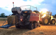 Cole agriculture  with Large square baler at Cranworth