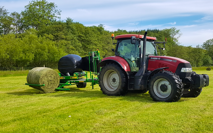 J mitchinson & son  with Baler wrapper combination at United Kingdom