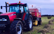 L mcquarrie agricultural services  with Large square baler at United Kingdom