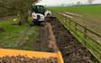 Vale contracting  with Ditch cleaner at Nether Broughton