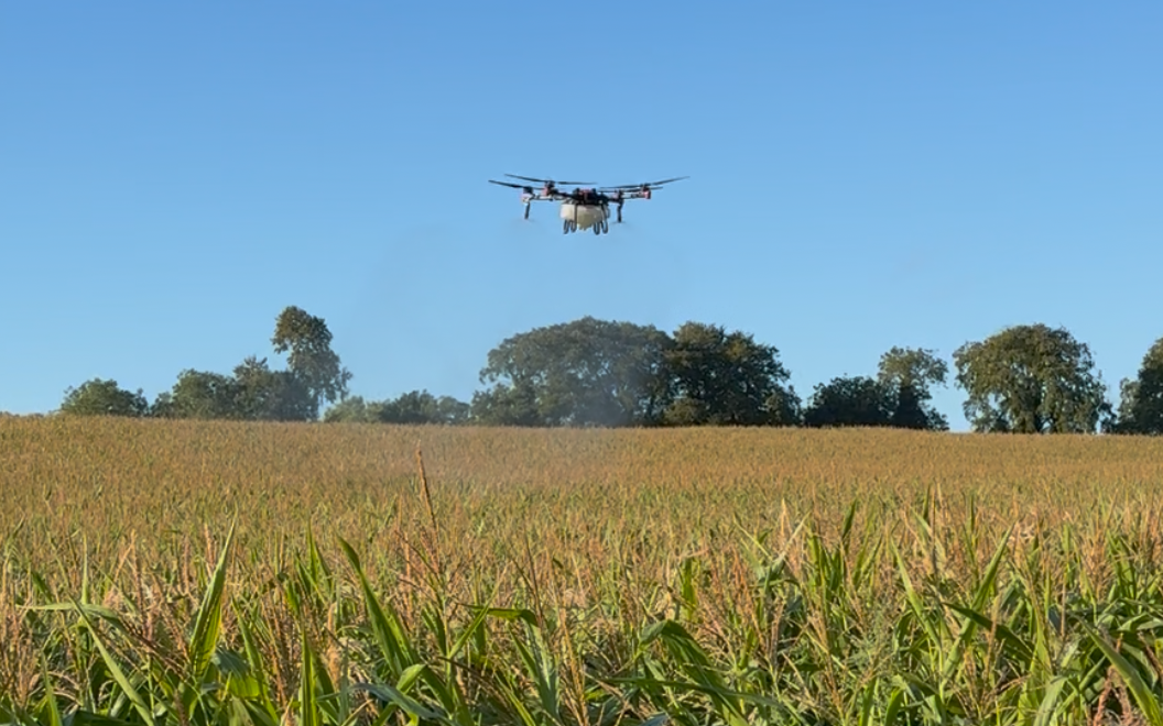 Apex agri systems ltd with Drone at Coulston Road