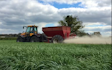 Richard taylor travel  with Lime spreader at Saint Ippolyts