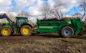 Charles moon contracting  with Manure/waste spreader at Greatstone