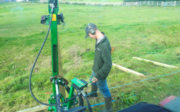 Chris stokes with Fencing at Stansfield