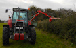 Specfarm solutions ltd with Hedge cutter at Crowle