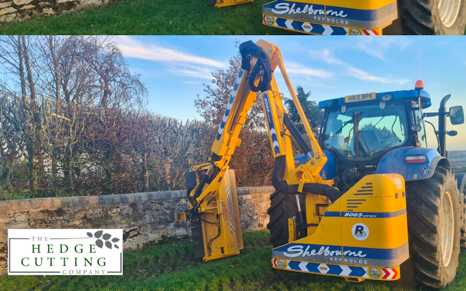 The hedge cutting company  with Hedge cutter at United Kingdom