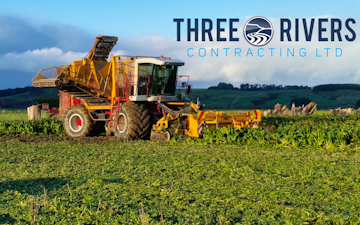 Three rivers contracting  with Beet harvester at Wyndham