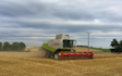 Richard taylor travel  with Combine harvester at Saint Ippolyts