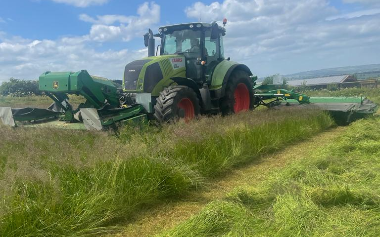 Kaleb cooper contracting ltd with Mower at Heythrop