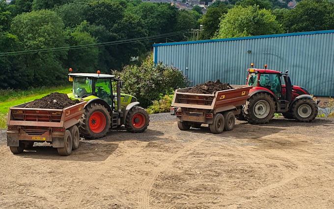 Kemp contractors  with Tractor 100-200 hp at Caerphilly