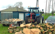 Tooke’s agricultural services  with Log splitter at Bentham