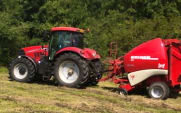 Uhs agriculture with Round baler at Swarland