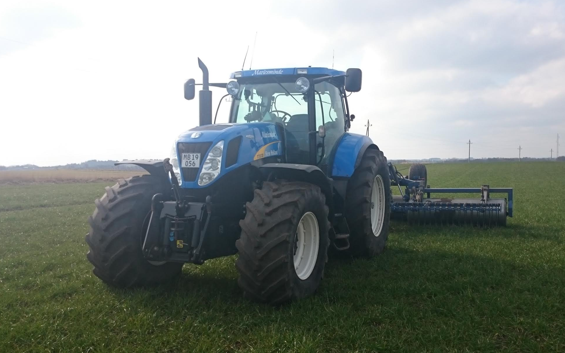 Mariesminde landbrug med Tromle ved Roslev