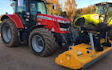 Neil chapman plant hire  with Verge/flail Mower at Bushs Orchard