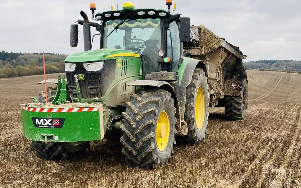 Dampneys ltd with Tractor 100-200 hp at Parley Green Lane