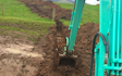 Johnstone contracting ltd with Mini digger at Tokanui