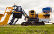 Philliskirk lowe  with Drainage Trencher at United Kingdom
